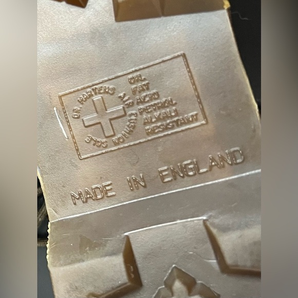 🇬🇧 VINTAGE Rare Dr. Doc Martens Brown Leather 8088 Combat Boots MADE IN ENGLAND - Picture 10 of 13